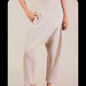 Rachel Comey Alcott linen pants in cream, size 2